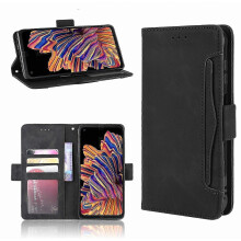 Portemonnee-hoesje van leer met standaard voor Samsung Galaxy Xcover Pro
