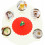 6pcs Silicone Mug Cover Christmas Tree Snowman Leakproof Reusable Cup Lids 3