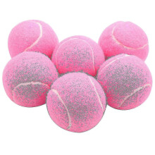 roze tennisballen voor dames, beginners, om mee te oefenen, elastische, slijtvaste trainingsballen van 66 mm.