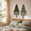 Tapiz navideño de macramé – Cuerda de algodón con estrella – para decoración rústica (verde) 4