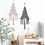 Tapiz navideño de macramé – Cuerda de algodón con estrella – para decoración rústica (verde) 3