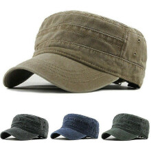 Casquette militaire unisexe en toile, ajustable, idéale pour la randonnée et le sport.