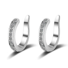 Dünne, klobige Ohrclips ohne Piercing für Damen – modischer Ohrschmuck zum Wickeln, ideal für den Alltag.