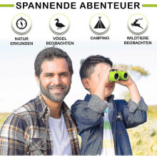 Kinderfernglas mit hoher Vergrößerung 8 x 21 – Das perfekte Geschenk für kleine Abenteurer in einem umfassenden Set mit Vergrößerungs
