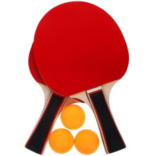 Tafeltennisracketset voor beginners met 3 ballen en opbergtas voor training
