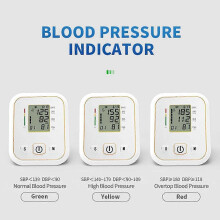 Bovenarmbloeddrukmeter met oplaadbare batterij en spraakoverdracht, 2 x 99 geheugenplaatsen