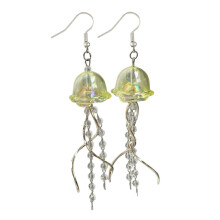 Stylish Jellyfish Shape Dangle Drop Ear Hook Earrings For Women Ocean Themed Piercing Ear Jewelry Lightweight Trendy Daily Party Beach