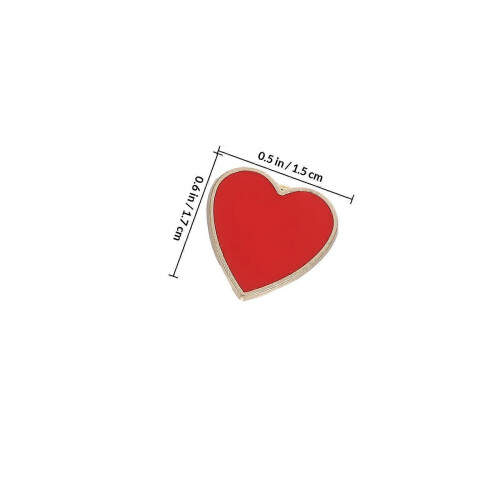 4 spille da collo a forma di cuore per San Valentino (rosse) 1