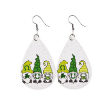 Personality Exaggerated Drop Dangle Stud Earrings For Teen Girls St Patrick's Day Themed Piercing Ear Jewelry Multicolor For Wedding C