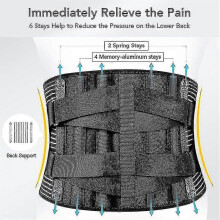 Cinturón de soporte lumbar, faja ortopédica para la cintura, corrector postural, descompresión espinal, alivio del dolor