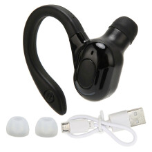 Słuchawki Bluetooth Stereo IPX4 Wodoodporne Ładowanie USB Jednouszne Bezprzewodowe Słuchawka Do Biegania I Jazdy Czarny