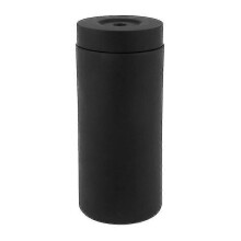 Silicone Dish Soap Dispenser Bottle for Kitchen Sink, Bathroom & Countertop - Leak-Proof Squeeze Liquid Container, Black