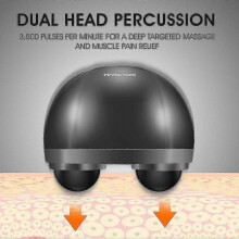 Handheld Double Head Electric Full Body Percussion Massager For Neck Back Shoulder Leg And Foot Muscle Relax Portable Home Body Care M