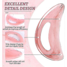 Ergonomic Resin Gua Sha Scraping Tool for Back Neck Face Leg Massage, Lymphatic Drainage & Cellulite Reduction