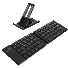 Avizar Mini Bluetooth Keyboard, AZERTY, Android, iOS, and Windows, with included stand