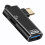 LinQ OTG Adapter USB zu USB-C und USB-C Laden 100W Datenübertragung 5Gbps 1