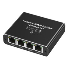 LinQ Switch Ethernet met 1 Ingang RJ45 naar 4 Uitgangen RJ45 Snelheid 1Gbps