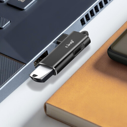 LinQ OTG Adapter USB zu USB-C und USB-C Laden 100W Datenübertragung 5Gbps 2