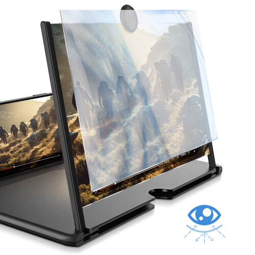 Avizar Amplificador de tela 3D 12 polegadas para smartphone lente HD dobrável 2