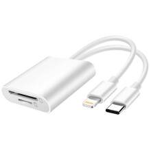LinQ SD / Micro-SD Card Reader om USB- C / Lightning 480Mbps