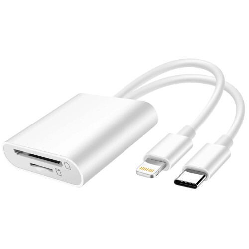 LinQ SD / Micro-SD Card Reader om USB- C / Lightning 480Mbps