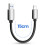 Avizar Pack 5x Mini Câbles USB vers USB-C 15cm CarPlay, Android Auto, Station de charge 5