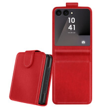 Avizar Chesterfield Kaarthouder Hoesje voor Samsung Z Flip 7 met magnetische flap