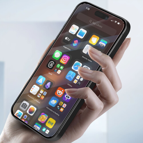Mayaxess Vetro temperato per iPhone 15 Pro durezza 9H antigraffi 1
