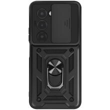 Mayaxess Hoesje voor Xiaomi Redmi 15 5G met Roterende Magnetische Ring en Camera Cover