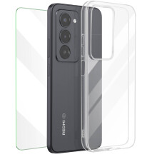 Mayaxess 2-in-1 beschermingspakket hoesje + gehard glas voor Xiaomi Redmi 15