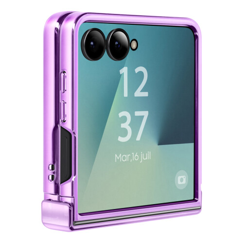 Avizar Capa Cromada para Galaxy Z Flip 7 com Proteção de Dobradiça 1