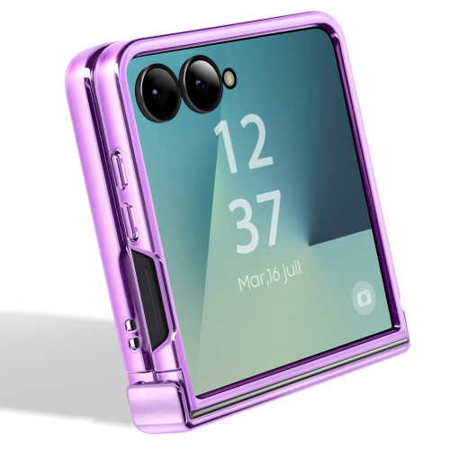 Avizar Capa Cromada para Galaxy Z Flip 7 com Proteção de Dobradiça 2