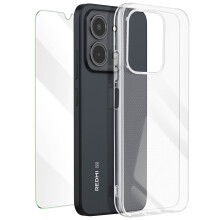 Mayaxess 2-in-1 beschermingspakket hoesje + gehard glas voor Xiaomi Redmi 15C