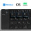 Avizar Mini tastiera AZERTY Bluetooth, Android, iOS e Windows, supporto incluso 3