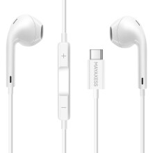 Mayaxess Fones de ouvido com fio para iPhone 17 Pro Max USB-C com microfone integrado