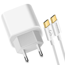 Mayaxess Chargeur Secteur pour iPhone 17 Air 20W avec Câble USB-C 1m