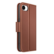 Avizar Portemonneehoesje voor iPhone 16e van Premium Leer met Standfunctie