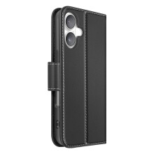 Avizar Portemonneehoesje voor iPhone 16 van Premium Leer met Standfunctie