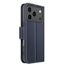 Avizar Portemonneehoesje voor iPhone 17 Pro Max van Premium Leer met Standfunctie