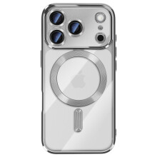 Avizar MagSafe Compatibele Hoes voor iPhone 17 Pro met Chromen Rand