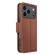 Avizar Portemonneehoesje voor iPhone 17 Pro Max van Premium Leer met Standfunctie