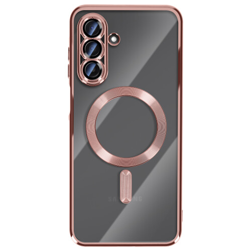 Avizar Capa para Galaxy A17 Compatível com MagSafe com Contorno Cromado