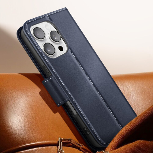 Avizar Capa Carteira em Couro com Suporte pour iPhone 16 Pro 2