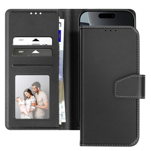 Avizar Capa Carteira em Couro com Suporte para iPhone 16 Pro 1