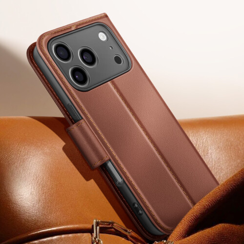Avizar Capa Carteira em Couro com Suporte para iPhone 17 Pro Max 2