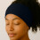 Crossed Headband for Hair in Soft Cotton Refined Solid Navy Blue 3