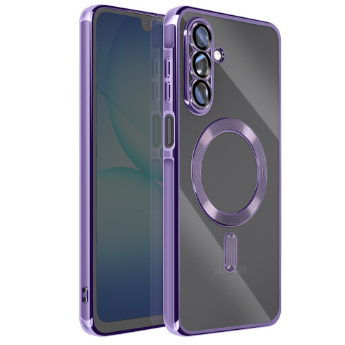 Avizar Capa para Galaxy A17 Compatível com MagSafe com Contorno Cromado 1