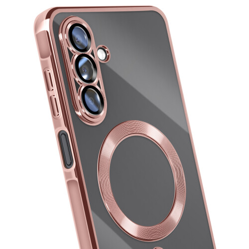 Avizar Capa para Galaxy A17 Compatível com MagSafe com Contorno Cromado 2