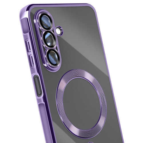 Avizar Capa para Galaxy A17 Compatível com MagSafe com Contorno Cromado 2