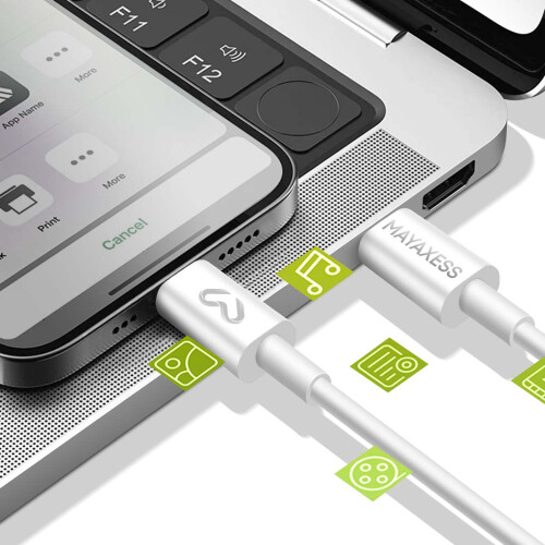 Mayaxess Chargeur Secteur pour iPhone 17 Air 20W avec Câble USB-C 1m 1
